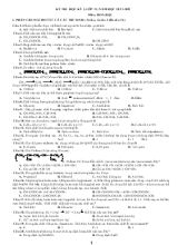 Kỳ thi hoc ky I lớp 12, năm hoc 2011 - 2012 môn Hoa hoc